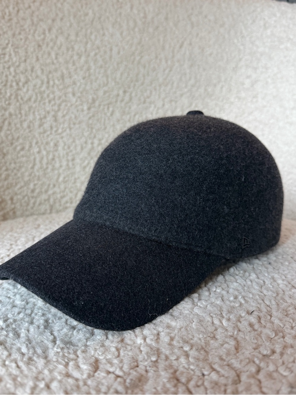 New Era Melton Wool Fitted Cap Tonal Graphite sz XL